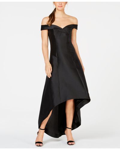 calvin klein off the shoulder gown