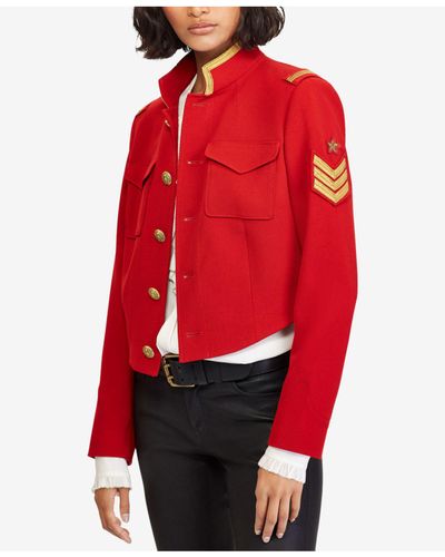 red polo jacket women's