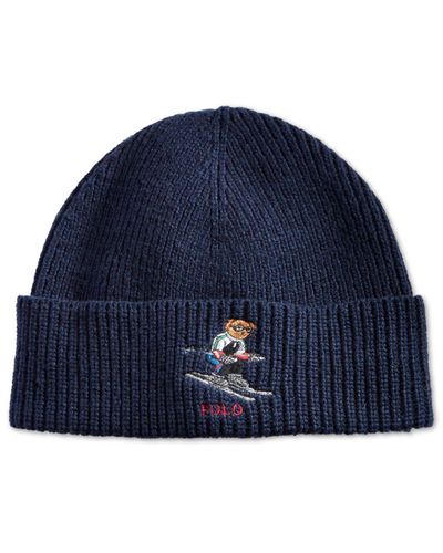 blue polo beanie