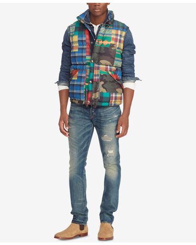 ralph lauren patchwork vest