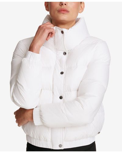 dkny white puffer coat