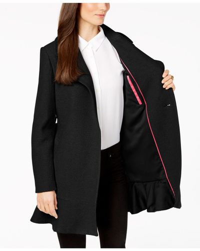 kate spade ruffled wrap coat