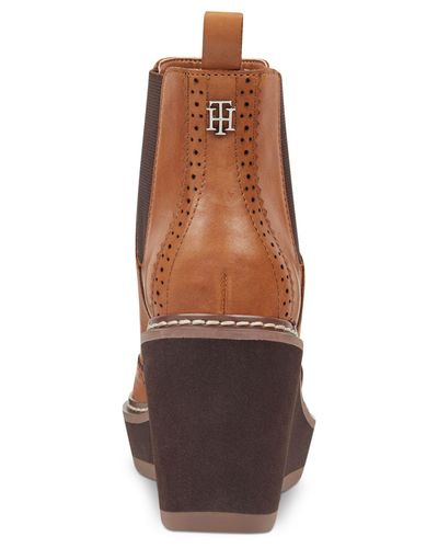 sirina platform wedge booties