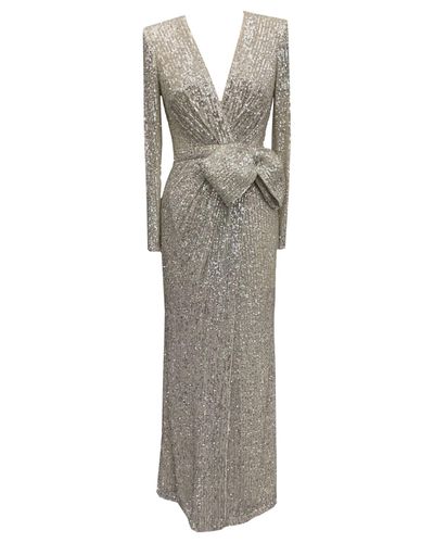 eliza j ombre sequin gown