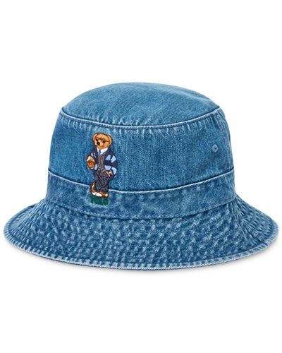 polo denim bucket hat