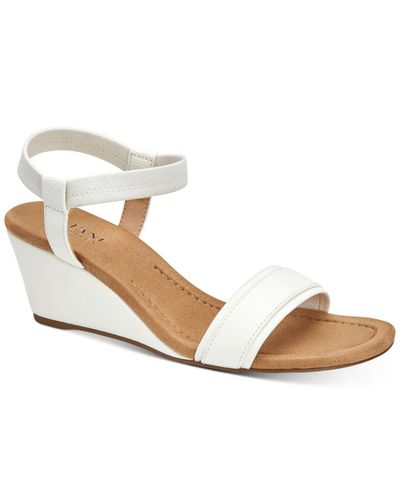 Alfani Step 'n Flex Gillee Casual Wedge Sandals, Created For Macy's in ...