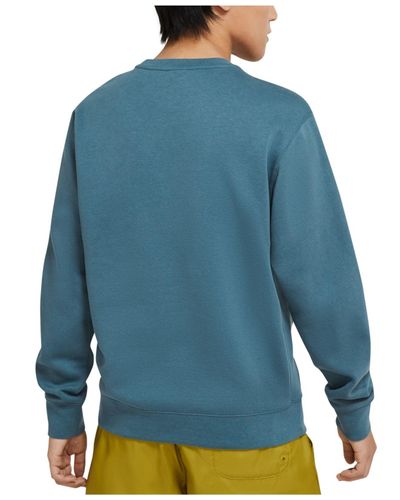 Nike Club Fleece Crew Sweatshirt in Ash 