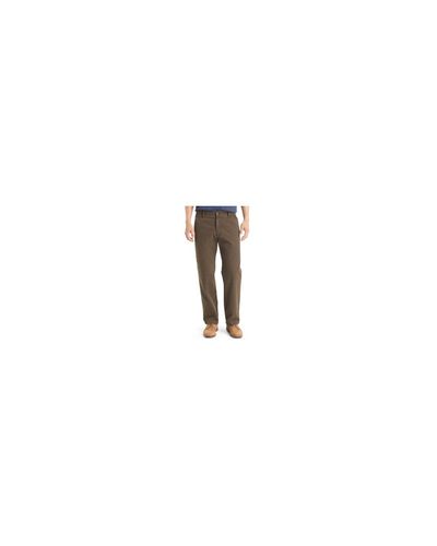Mens Stretch Canvas Rugged Terrain Pant 34x36, Olive Brown Bass & Co G.H