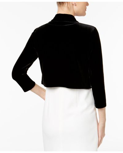 cropped velvet jacket