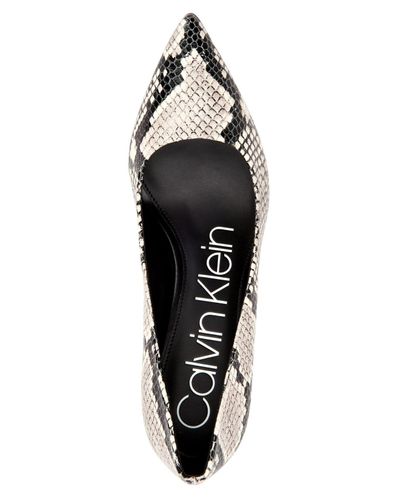calvin klein snakeskin sandals
