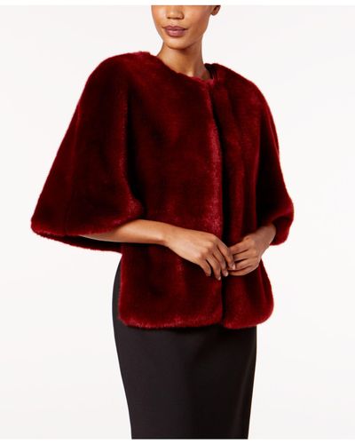 Adrianna Papell Faux-fur Wrap in ...