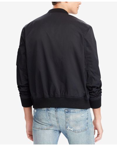 polo twill bomber jacket