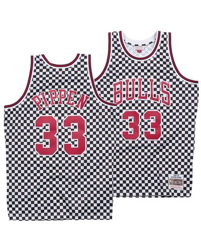 white and red scottie pippen's