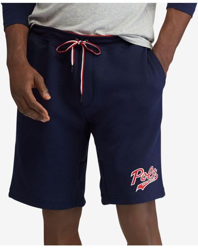 Polo Ralph Lauren Synthetic Polo Bear Double-knit Shorts, Created For Macy's in Blue for Men | Lyst