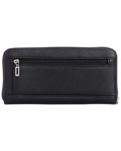 guess kamryn large zip around wallet