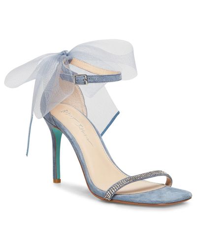 Betsey Johnson Tori Evening Shoes in Blue - Lyst
