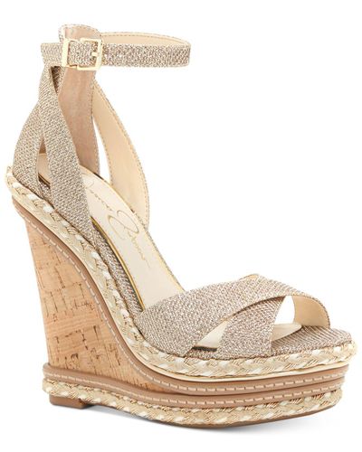 jessica simpson gold sparkle shoes