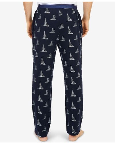 Nautica Cotton Sailboat-print Pajama Pants in Navy (Blue) for Men - Lyst