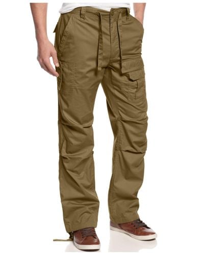 Sean John Cotton Pleat Pocket Flight Cargo Pants, Created For Macy's in Green for Men | Lyst