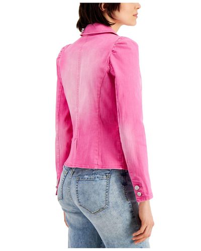 Inc puff sleeve denim blazer Clearance