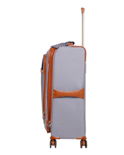 it suitcase navy white 