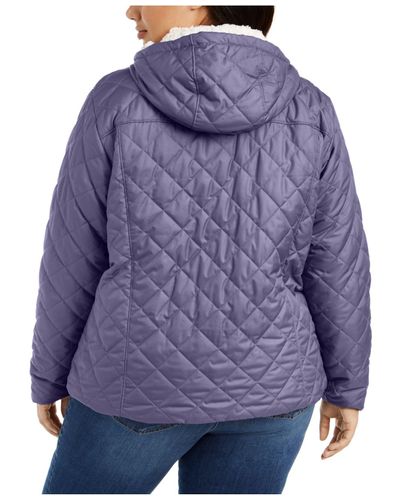 plus size columbia copper crest hooded quilted jacket