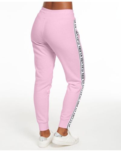 calvin klein pink lounge joggers