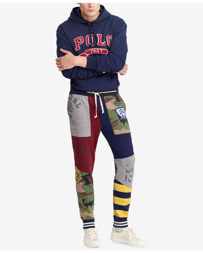 ralph lauren patchwork sweatpants