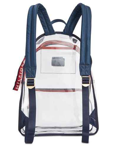 tommy hilfiger transparent backpack
