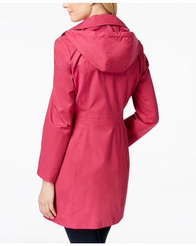 anne klein hooded raincoat