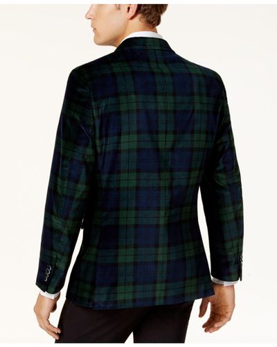 mens plaid dinner jacket