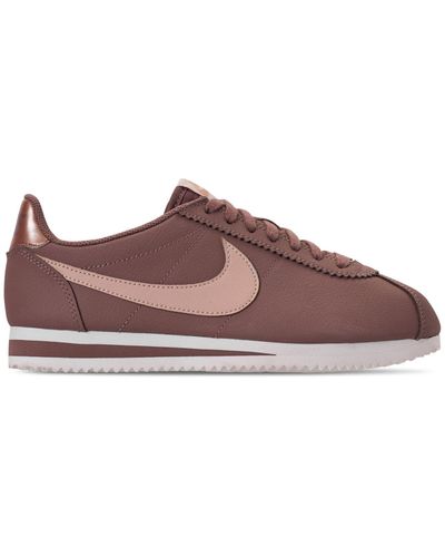 nike cortez leather smokey mauve