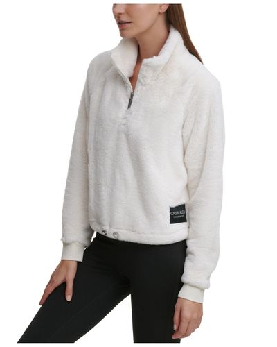 calvin klein performance fleece pullover