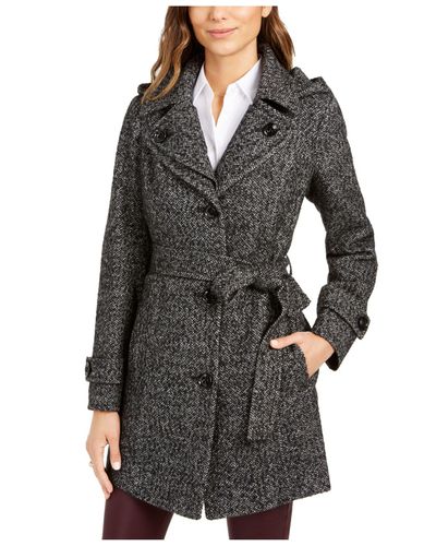 london fog peacoat with hood