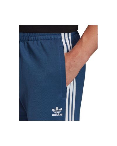 adidas originals superstar track pants blue