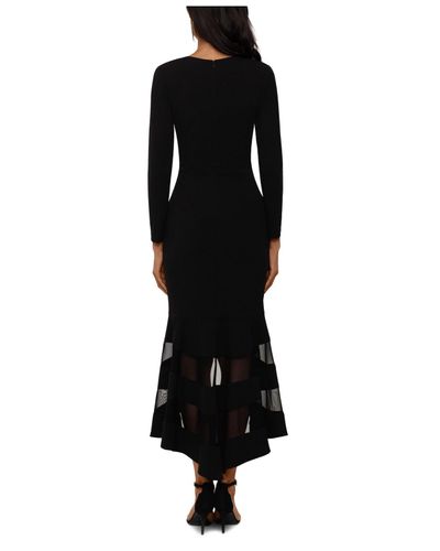 xscape ruffle flounce dress