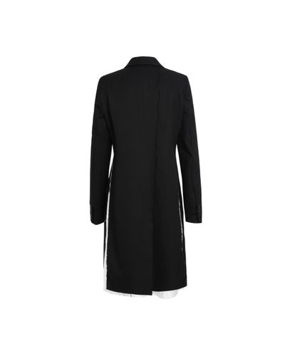 Sulvam Classic Long Jacket in Black for Men | Lyst