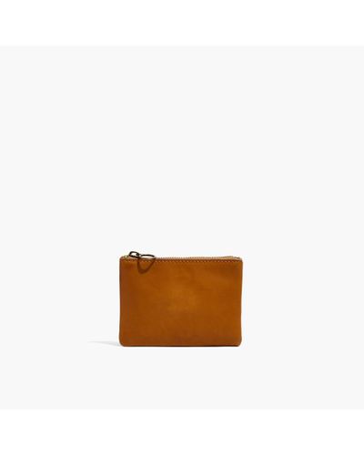 madewell leather pouch
