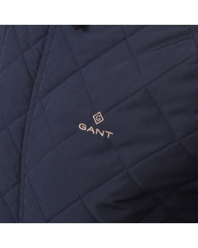 GANT Corduroy Quilted Barn Jacket in Navy (Blue) for Men - Lyst