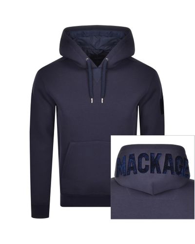Mackage Krys Fleece Hoodie in Navy (Blue) for Men - Lyst