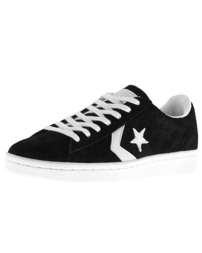 Converse Star Player Pro Suede Ox Trainers Black for Men - Lyst