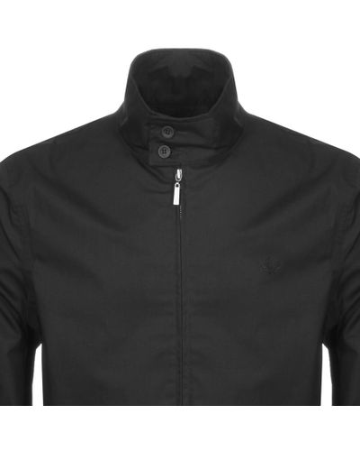 Fred Perry Synthetic Harrington Mac Jacket Black for Men - Lyst
