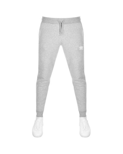 adidas Cotton Originals Slim Fit Jogging Bottoms Grey in Grey for Men - Lyst