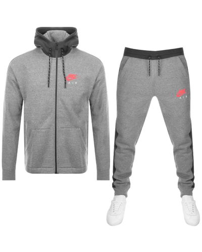 grey nike air tracksuit