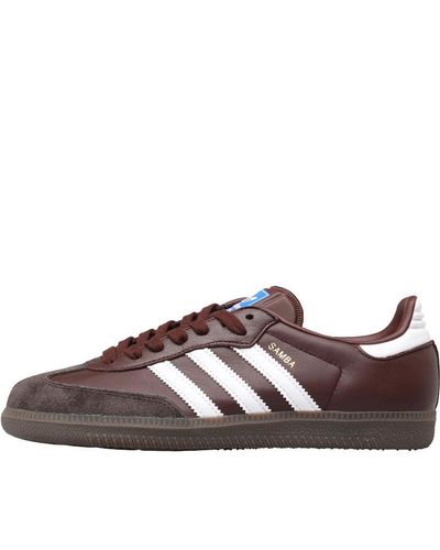 brown samba trainers