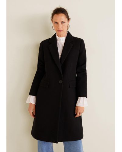 structured wool coat mango