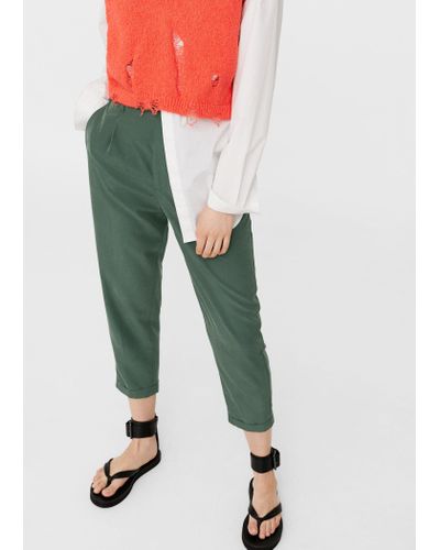 mango khaki pants