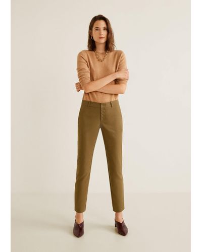 mango khaki pants