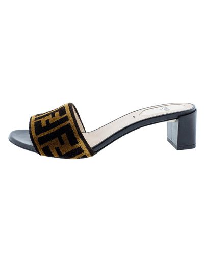 fendi logo mules