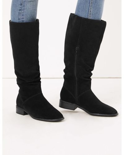 marks and spencer ruched boots
